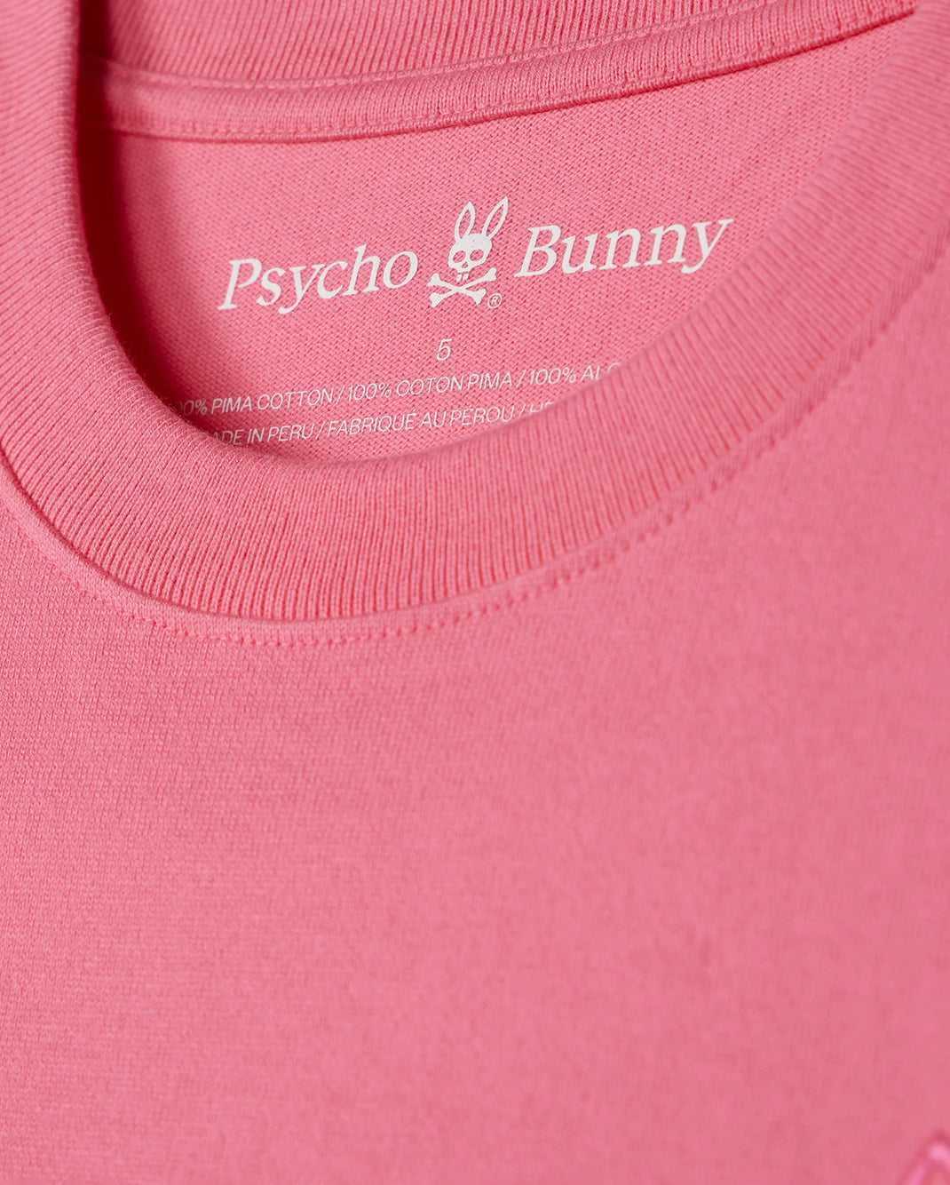 Tees Psycho Bunny Danby Oversized Tee Rose Homme | CIN-55984905